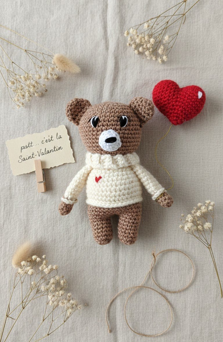 Cacao l’ours de Saint-Valentin